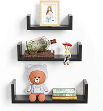 Load image into Gallery viewer, AMFS13-B 3 Sizes U-Shaped Floating Shelves for Bedroom, Living Room, Kitchen
