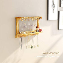 Load image into Gallery viewer, AMJO-04  Wall Mounted Jewelry Display Shelf for Earring, Ring, Necklace, Bracelet

