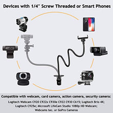 Load image into Gallery viewer, AMWS03 Webcam Stand and Phone Holder for Cell Phone 11 Pro XS Max XR X 8 7 6 Plus and Logitech C925e, C922x, C930e, C922, C930, C920, C615, Brio
