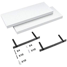 Load image into Gallery viewer, AMFS06 2 Pack Floating Shelves for Bedroom, Bathroom, Living Room, Kitchen (white)
