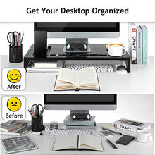 Load image into Gallery viewer, AMBMS02 Bamboo Monitor Stand Riser, Desk Laptop Riser or PC Computer Stand
