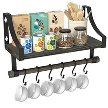 Load image into Gallery viewer, AMFS10 Wall Mounted Shelf for Coffee Bar, Kitchen Shelf, Bathroom, Living Room
