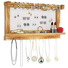 Load image into Gallery viewer, AMJO-04  Wall Mounted Jewelry Display Shelf for Earring, Ring, Necklace, Bracelet
