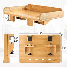 Load image into Gallery viewer, AMBS01 Bedside Shelf with Cable Management &amp; Cup Holder, Use as Snack Table, organizer

