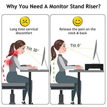 Load image into Gallery viewer, AMBMS02 Bamboo Monitor Stand Riser, Desk Laptop Riser or PC Computer Stand
